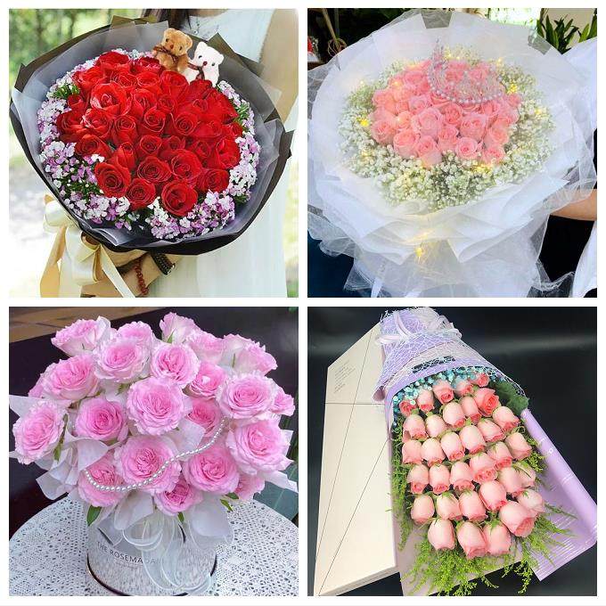 云南昭通市盐津大关永善绥江县鲜花店同城配送媳妇女友圣诞节玫瑰