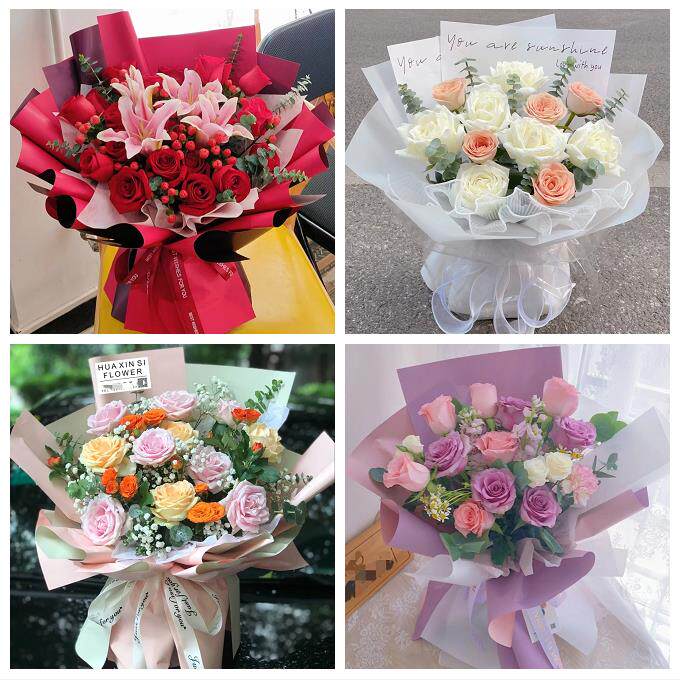 湛江市赤坎霞山区坡头麻章区花店同城送男女友领导玫瑰混搭鲜花束
