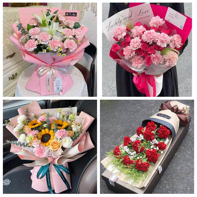 南通市如东启东如皋市海门市鲜花店同城送婆婆岳母亲节康乃馨花束