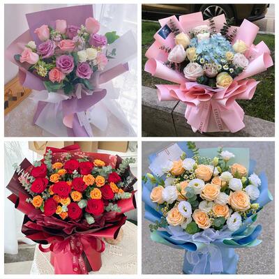 东营东营河口垦利区利津广饶花店同城送男女友领导玫瑰混搭鲜花束