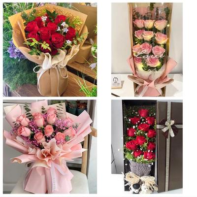 河北保定市唐县高阳涞源定兴县鲜花店同城配送媳妇女友圣诞节玫瑰