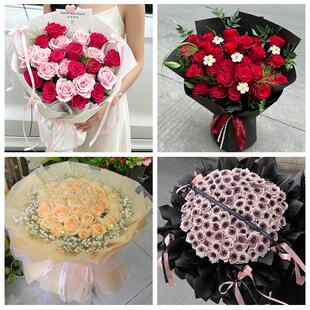 江苏扬州市广陵区邗江区江都区同城花店送女朋友玫瑰订生日鲜花束