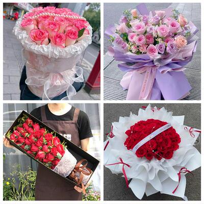 上海市宝山区友谊路吴淞张庙鲜花店同城送女朋友闺蜜女神节红玫瑰