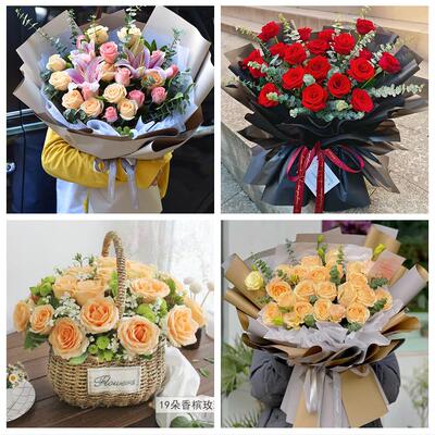 女神节订红玫瑰湘潭市易俗河镇湘乡市韶山市同城鲜花店送女友老婆