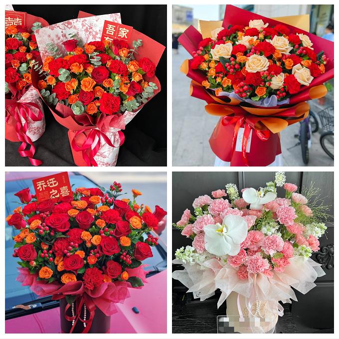 南京市浦口区栖霞区雨花台区鲜花店同城配送康乃馨父母生日看病人