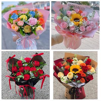 上海市浦东新区高行高东张江鲜花店同城配送玫瑰混搭朋友生日花束