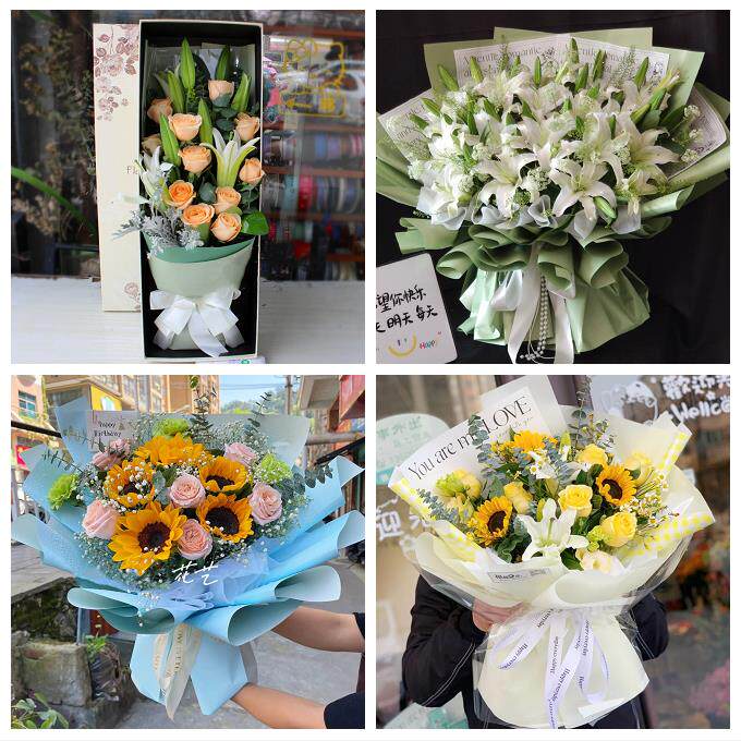 玫瑰香水百合送老婆朋友生日郑州上街惠济区中牟县巩义市同城花店