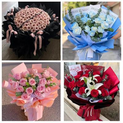 江西吉安市吉水峡江新干永丰县同城鲜花店七夕玫瑰花束送男女朋友