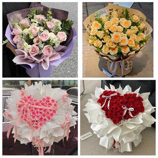 上饶市铅山横峰县弋阳余干县花店同城配送女友生日情人节玫瑰花束