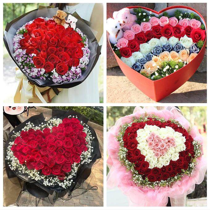 云南楚雄州南华姚安大姚永仁县鲜花店同城配送媳妇女友圣诞节玫瑰