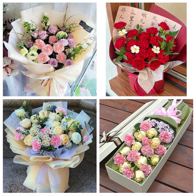 送济南市历下区市中区槐荫区同城鲜花店康乃馨百合送父母长辈生日