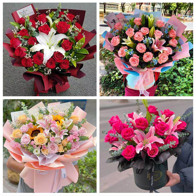 江西南昌市新建区安义县进贤县鲜花店同城送玫瑰香水百合生日花束