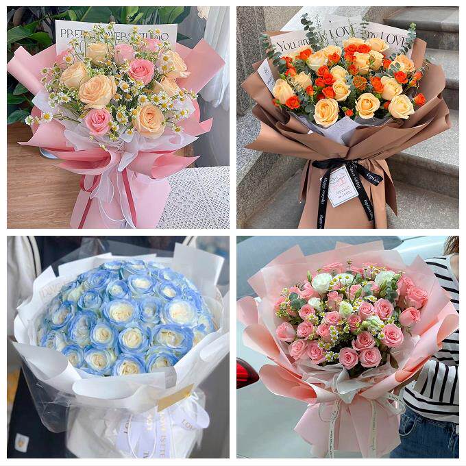天津西于庄双环邨咸阳北路街同城鲜花店情人节表白送玫瑰花束礼盒