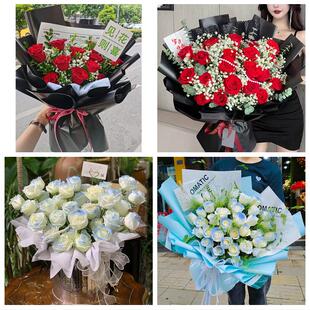 邯郸市临漳成安县大名县涉县花店同城配送女友生日情人节玫瑰花束