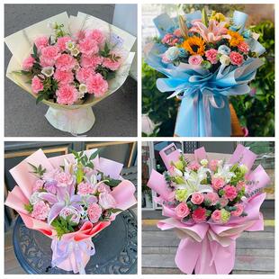 重庆市涪陵区马鞍江北江东街鲜花店同城送婆婆岳母亲节康乃馨花束