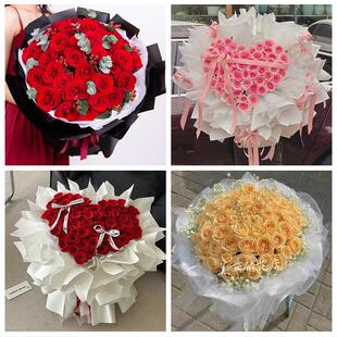 南充南部营山蓬安仪陇西充县花店同城配送女友生日情人节玫瑰花束