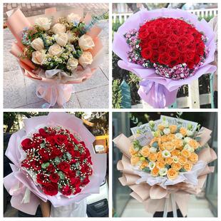 女神节订红玫瑰承德市隆化丰宁县宽城围场县同城鲜花店送女友老婆