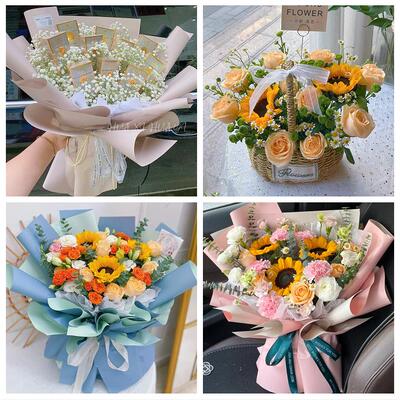 教师节送长辈生日康乃馨向日葵唐山市路南路北古冶区开平区鲜花店