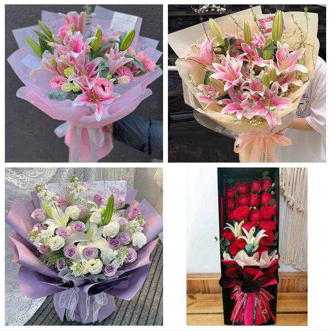 山西阳泉城区矿区郊区平定盂县鲜花店同城送玫瑰香水百合生日花束