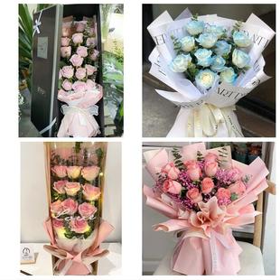 上海市长宁区周家桥天山路街道鲜花店同城配送媳妇女友圣诞节玫瑰