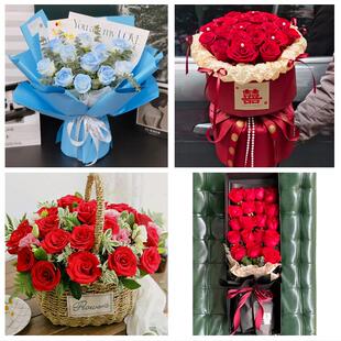 女神节订红玫瑰北京市房山区城关新镇向阳街同城鲜花店送女友老婆