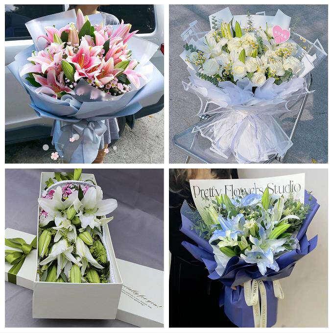 玫瑰香水百合送老婆朋友生日唐山市乐亭迁西玉田县唐海县同城花店