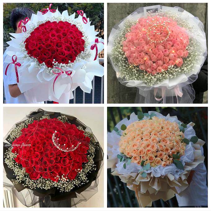 宁夏中卫市沙坡头区中宁海原县同城鲜花店订33朵玫瑰送情人女朋友