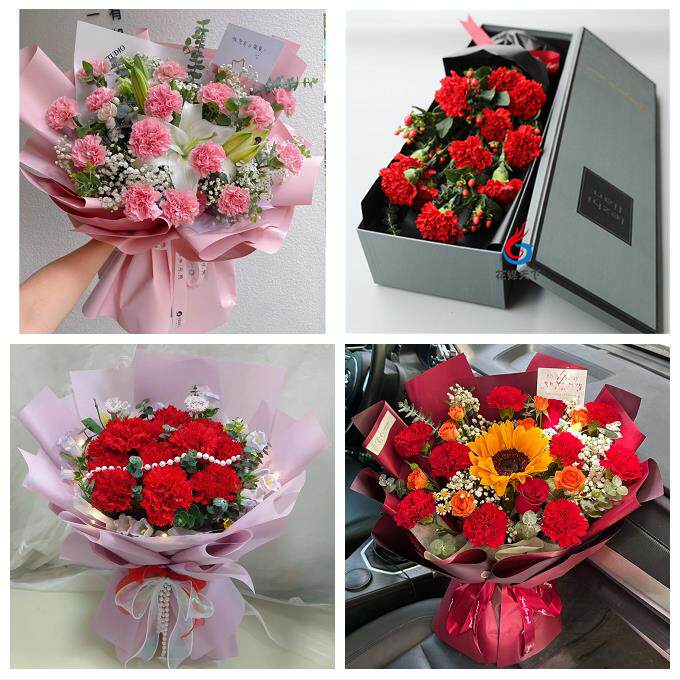 上海市浦东新区高行高东张江同城鲜花店订38妇女节康乃馨百合花束