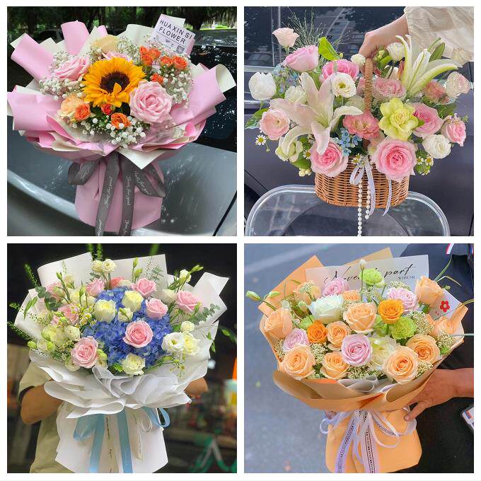 陕西宝鸡市千阳麟游太白县凤县同城鲜花店向日葵玫瑰混搭生日花束