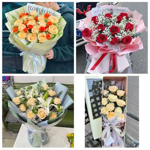 福建漳州市漳浦诏安长泰东山县同城鲜花店情人节玫瑰表白女友老婆