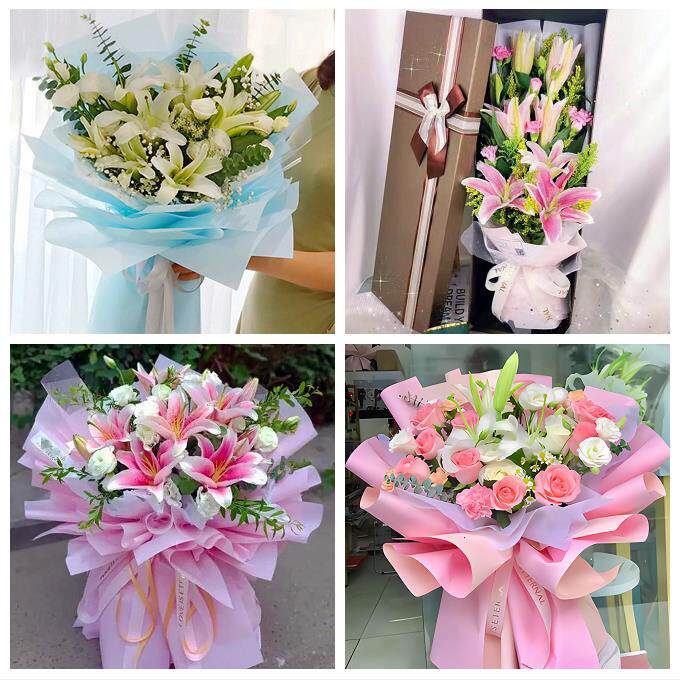 芜湖市芜湖县繁昌南陵无为县鲜花店同城配送老婆香水百合玫瑰花束