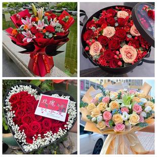 河北邯郸魏县馆陶曲周县武安市同城花店情人节送女友老婆玫瑰鲜花