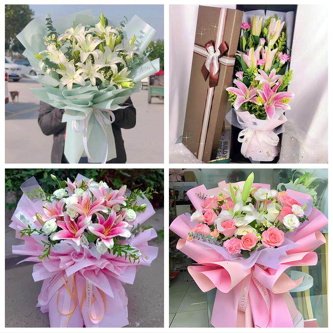 黔西南州兴义市兴仁县普安县鲜花店同城配送老婆香水百合玫瑰花束