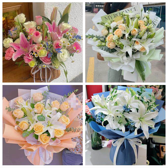 山西临汾襄汾洪洞县古县安泽县鲜花店同城送玫瑰香水百合生日花束