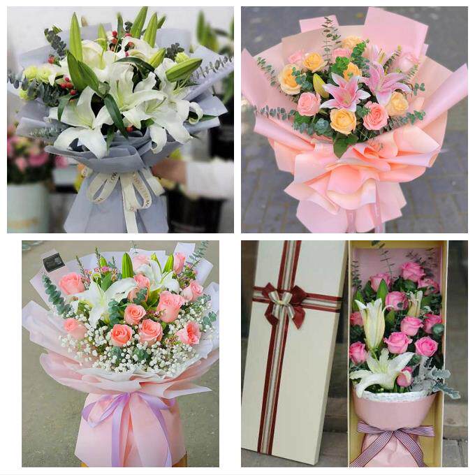 湛江遂溪徐闻县廉江雷州吴川鲜花店同城配送老婆香水百合玫瑰花束