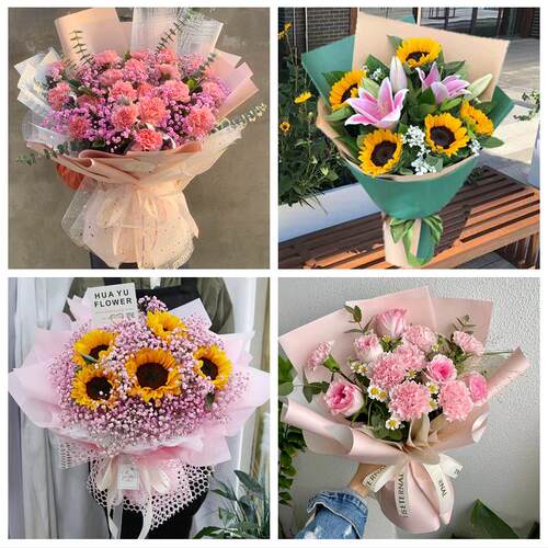 教师节送长辈生日康乃馨向日葵深圳市罗湖区东湖东晓莲塘街鲜花店