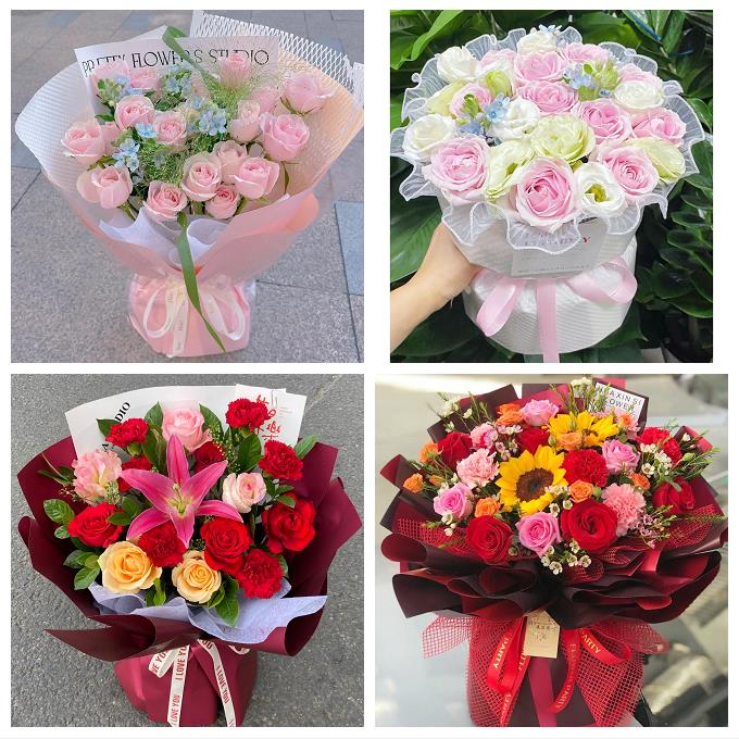 临沧市镇康双江县耿马沧源县鲜花店同城送女朋友玫瑰混搭生日花束