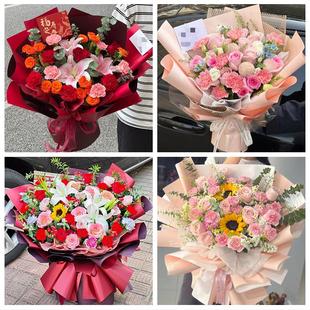 北京市东城安定门北新桥东四同城鲜花店康乃馨百合送父母长辈生日