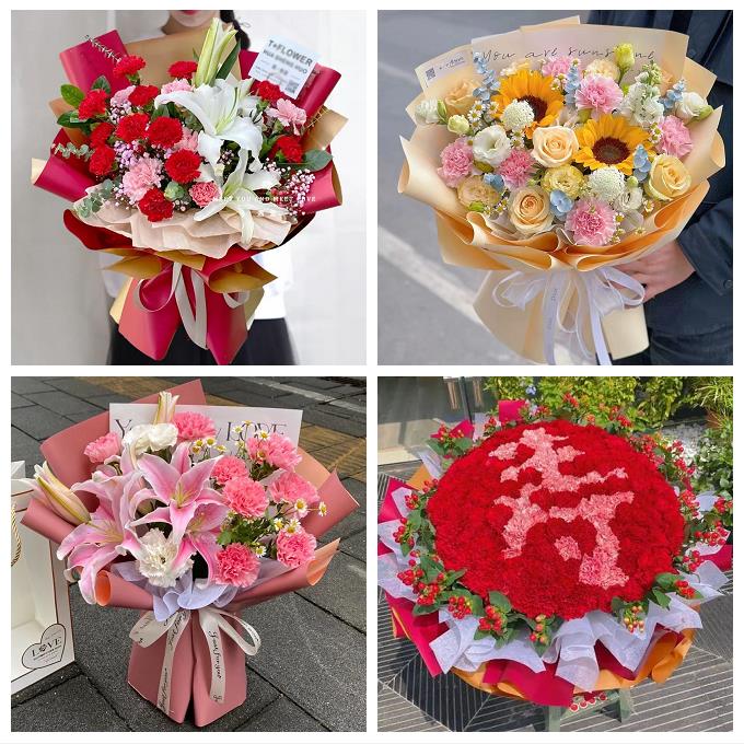 唐山市丰南丰润区滦县滦南县鲜花店同城配送康乃馨玫瑰教师节花束