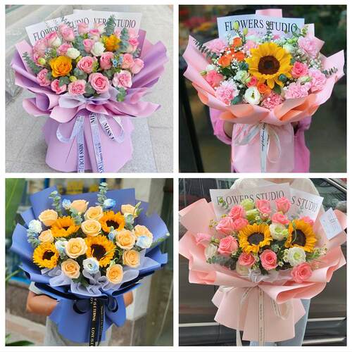 安康市汉滨区汉阴石泉宁陕县花店同城送男女友领导玫瑰混搭鲜花束