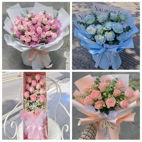 湖北随州市曾都区随县广水市同城鲜花店七夕节11朵33枝玫瑰送女友