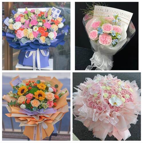 送重庆市万州区五桥街陈家坝花店同城送男女友领导玫瑰混搭鲜花束