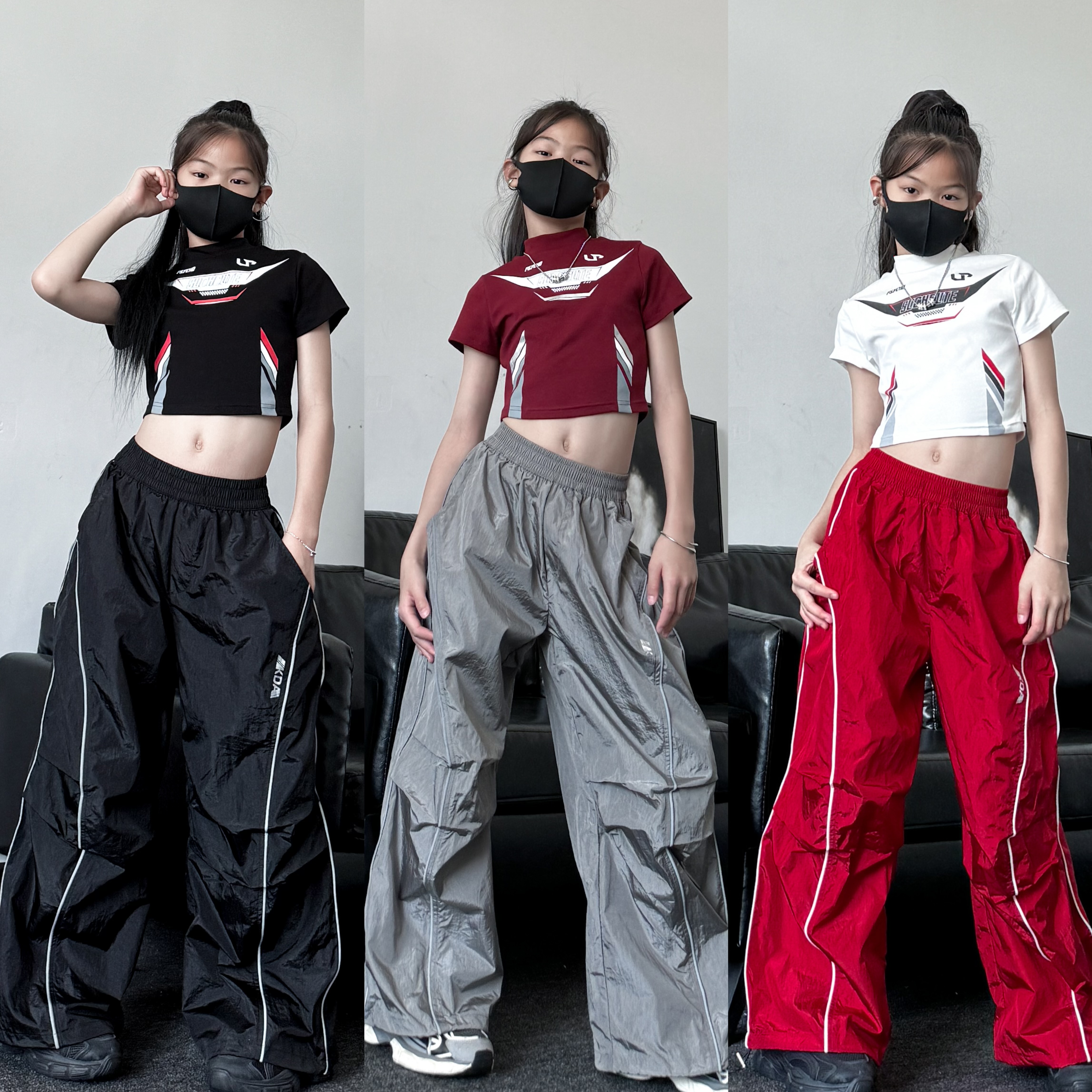 潮酷女童爵士舞女团套装