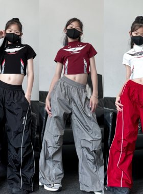 潮酷女童爵士舞女团套装