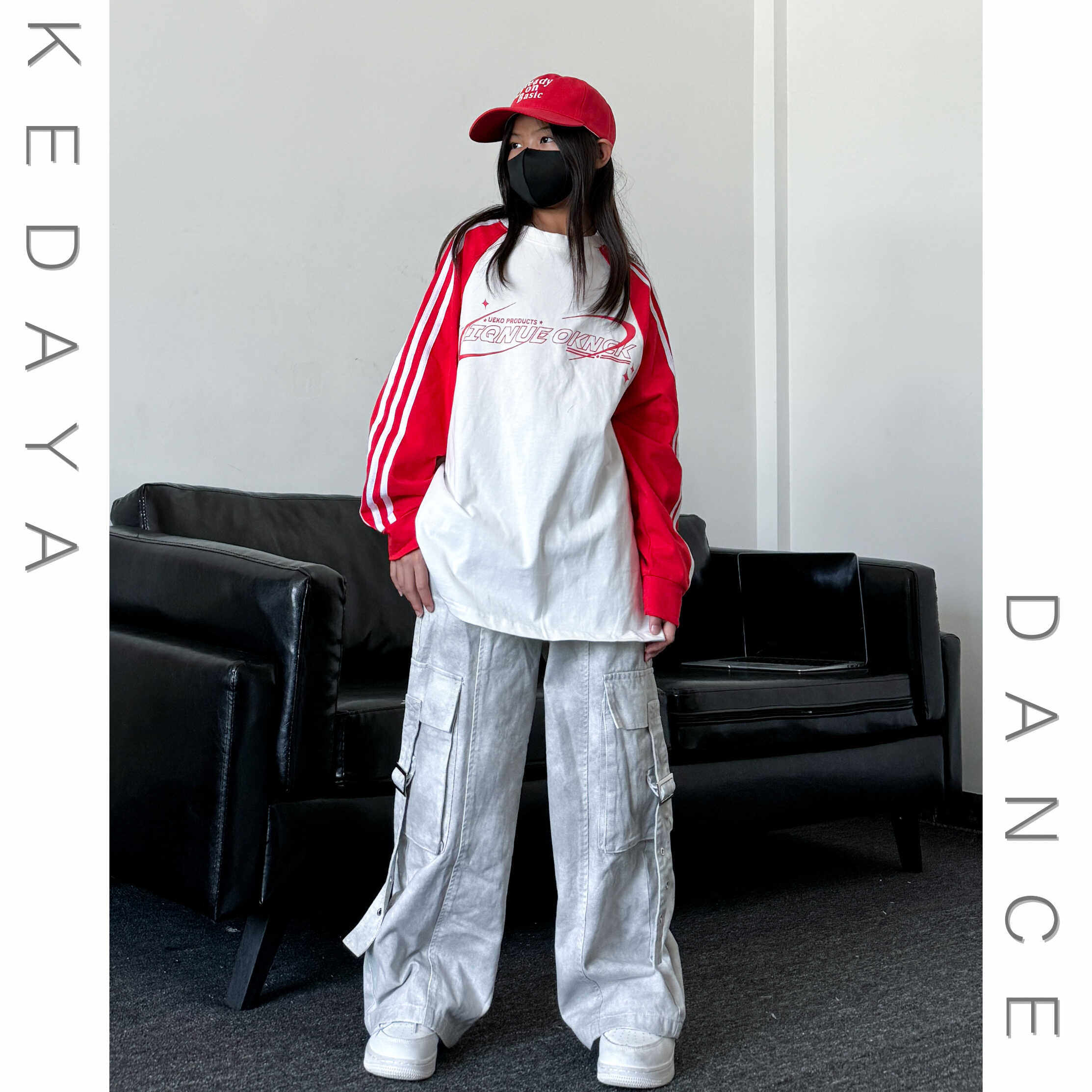 可达鸭家童装秋季新款潮酷男女童美式运动插肩袖宽松长袖中性T恤,童装/婴儿装/亲子装,T恤,淘宝优惠券,粉丝福利购,淘宝优惠卷