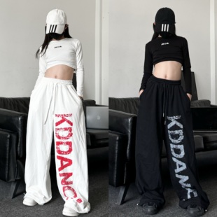 街舞爵士舞长裤 运动裤 潮酷男女儿童纯棉宽松嘻哈束脚卫裤 春秋新款