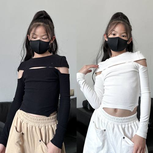 长袖不规则秋季百搭新款童装潮酷