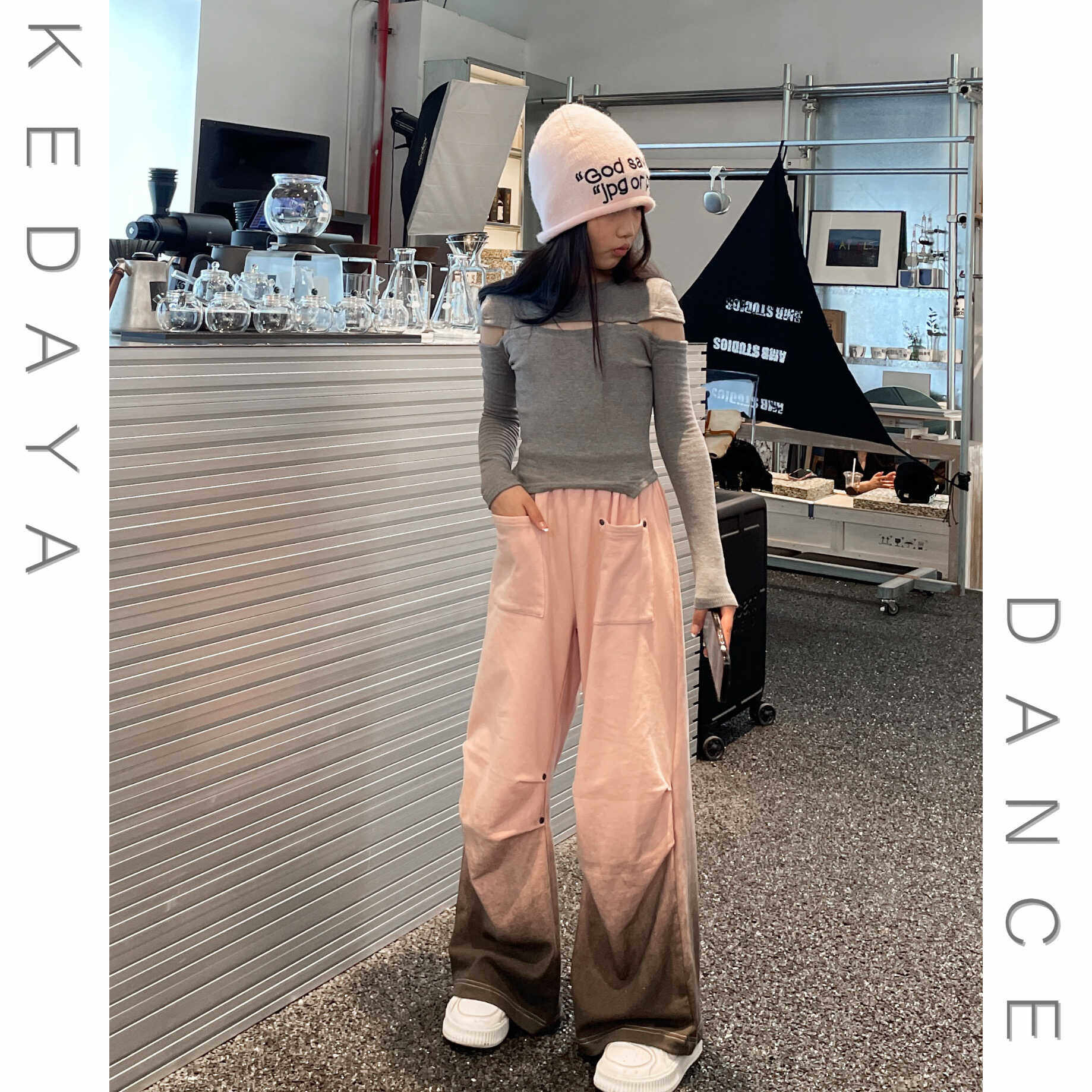 甜酷女童秋季新款童装长袖修身打底渐变宽松卫裤爵士舞套装演出服,童装/婴儿装/亲子装,裤子,淘宝优惠券,粉丝福利购,淘宝优惠卷