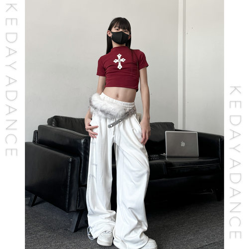 潮酷女童爵士舞演出服套装