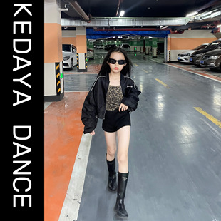 2024秋季新款童装美式甜酷女童飞行员夹克外套短款棒球服上衣潮酷